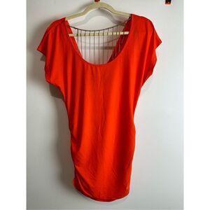 2b Bebe Orange chain tunic dress